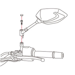 キジマ　ウィンカーミラー　TECH07 KIJIMA キジマ ミラー TECH07 カーボンルック ウインカー付 L/R