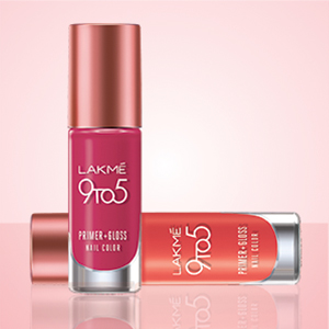 Lakme 9to5 Primer + Gloss Nail Colour, 6 ml