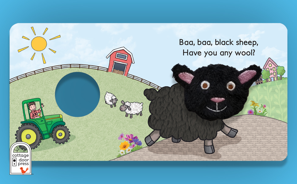 Baa Baa Black Sheep (Finger Puppet Nursery Rhyme Board Book with Sheep