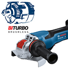 BOSCH GWX18V-13PB14 PROFACTOR™ 18V X-LOCK 5 – 6 In. Angle Grinder with Paddle Switch and (1) CORE18V® 8 Ah High Power Battery image