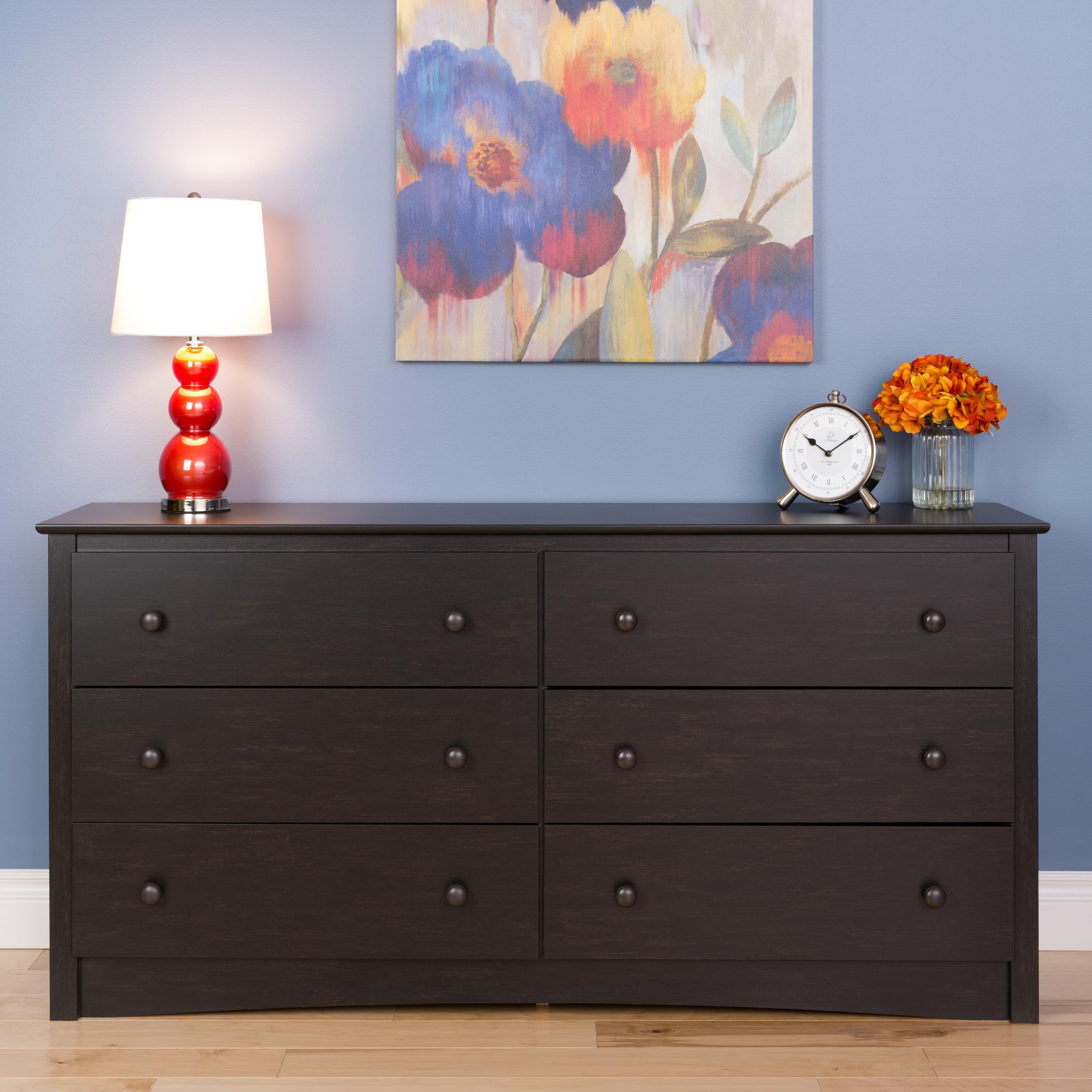 Prepac Espresso Fremont 6 Drawer Dresser Amazon.ca Home & Kitchen