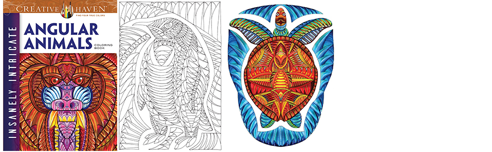 Download Amazon Com Creative Haven Insanely Intricate Angular Animals Coloring Book Creative Haven Coloring Books 9780486806822 Martyn Connor Books