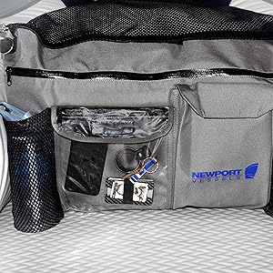 newport vessels bow bag for storage on an inflatable dinghy tender boat