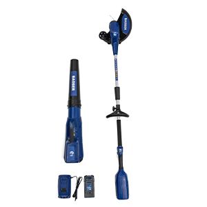 Wild Badger Power 40Volt Combo String Trimmer / Edger with Jet Blower Lithium Ion Battery Powered