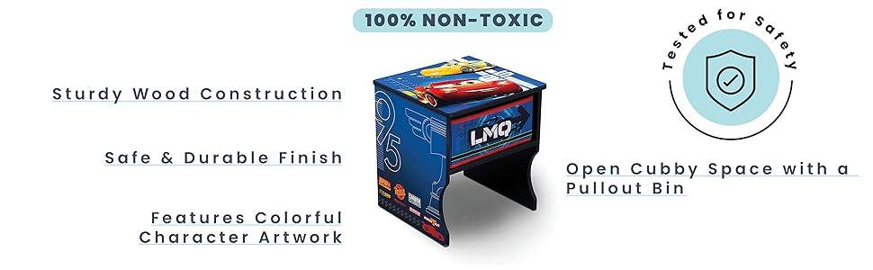 disney cars bedside table