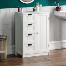 4 DRAWER  DOOR FREESTANDING BATHROOM CABINET 