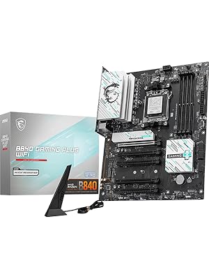 MSI Placa-mãe B840 Gaming Plus WiFi, ATX - Suporta processadores MSI Placa-mãe B840 Gaming Plus WiFi, ATX - Suporta processadores