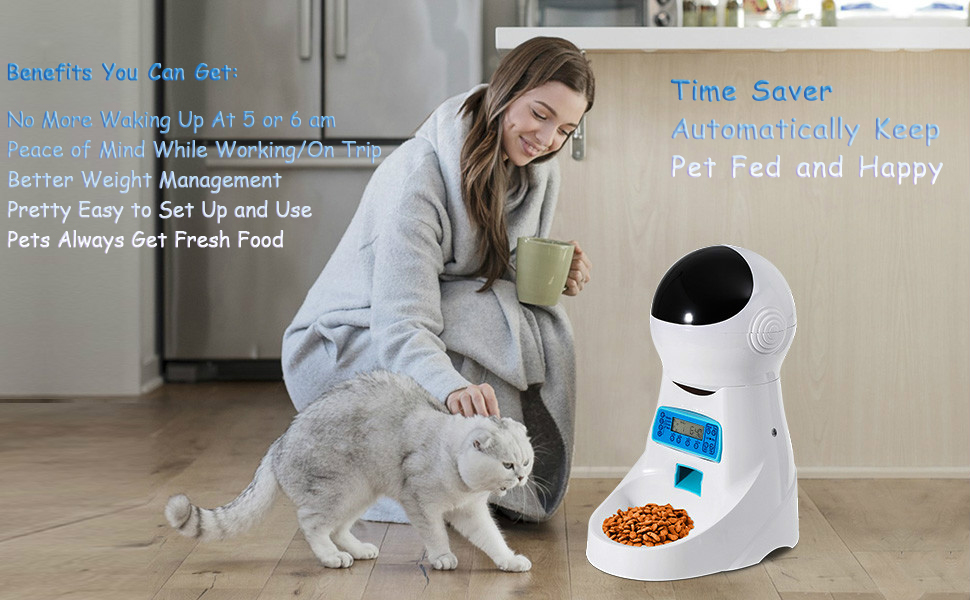 Sailnovo Distributeur Automatique De Nourriture Distributeur De Croquettes Gamelle Enregistrement 4 Repas Pour Chats Et Chiens Moyen Petit 4l Blanc Amazon Fr Animalerie Sailnovo Distributeur Automatique De Nourriture Distributeur De Croquettes Gamelle Enregistrement 4 Repas Pour Chats Et Chiens Moyen Petit 4l Blanc Amazon Fr Animalerie