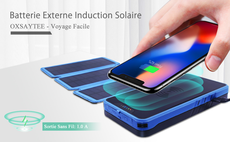 Peut On Laisser Un Panneau Solaire Sans Batterie Batterie Externe Induction 20000mAh Chargeur Sans Fil Solaire, Power