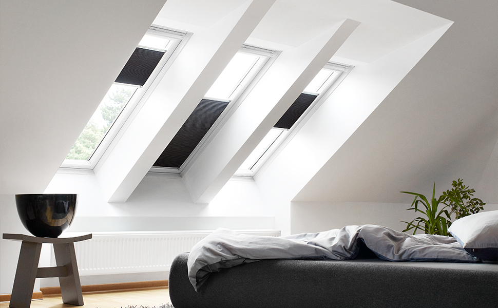 VELUX Original Store Plissé Occultant Isolant pour Fenêtres de Toit