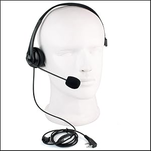 HURRISE casque pour talkie-walkie Talkie Walkie Écouteur Prise 2.5