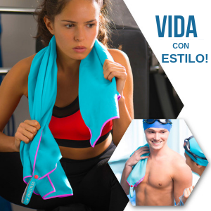 toalla de piscina, toalla de gimnasio, toalla de campamento, toalla azul, microfibra, viaje, estilo