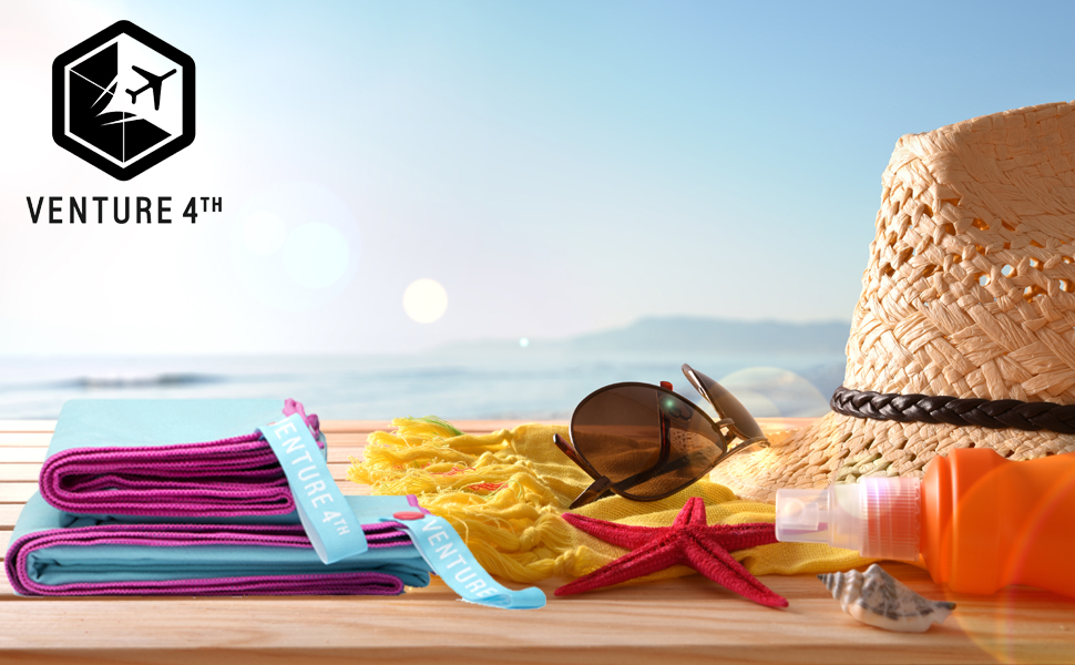 Travel towel, beach towel, camping towel, towel, microfiber towel, color towel, outdoors, beach gear