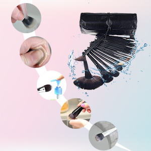 24 pinceles de maquillaje