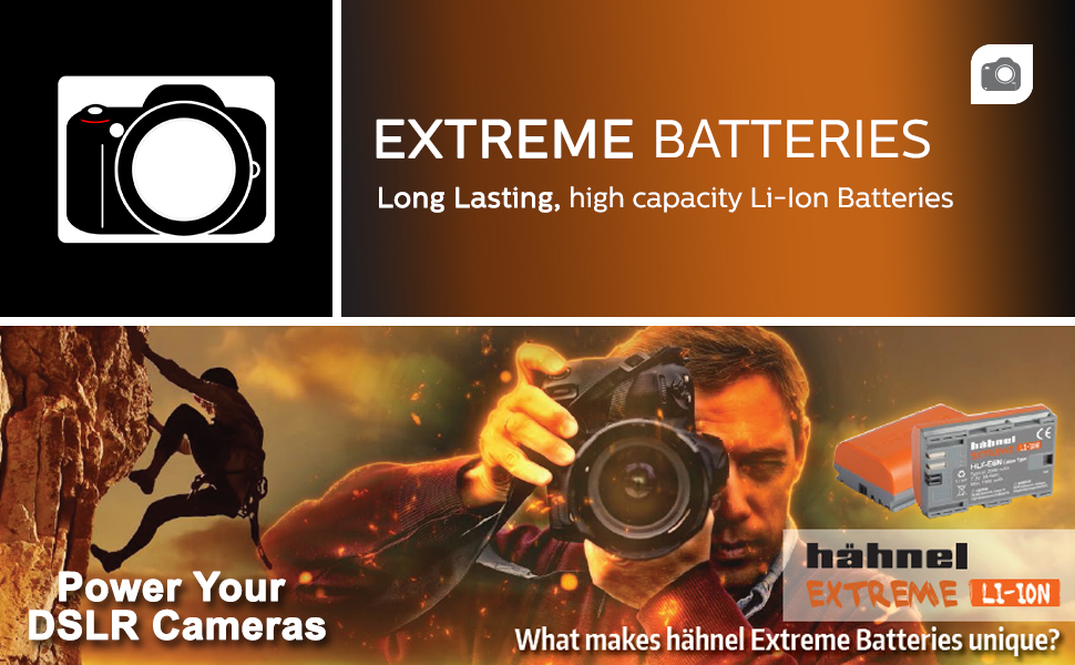 DSLR battery has ultra high capacity, good voltage capacity and is shock absorbing