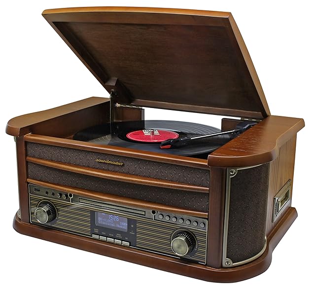 soundmaster NR545DAB Retro FM / DAB Radio Bluetooth CD Amazon.co.uk