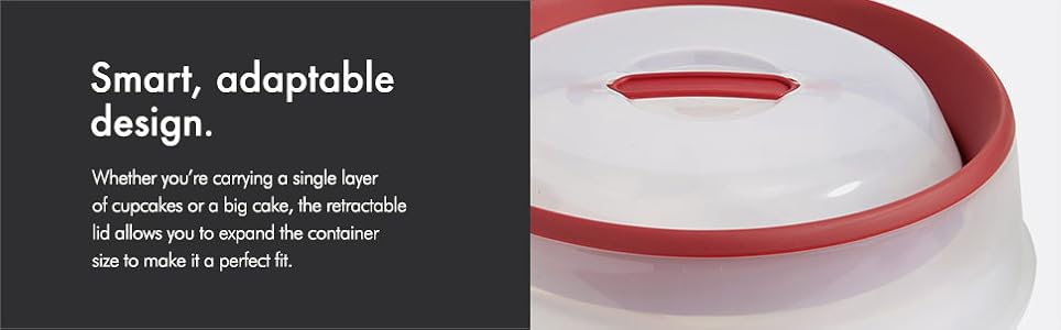 VonShef Cupcake Container Carrier Cake Tub Storage Box