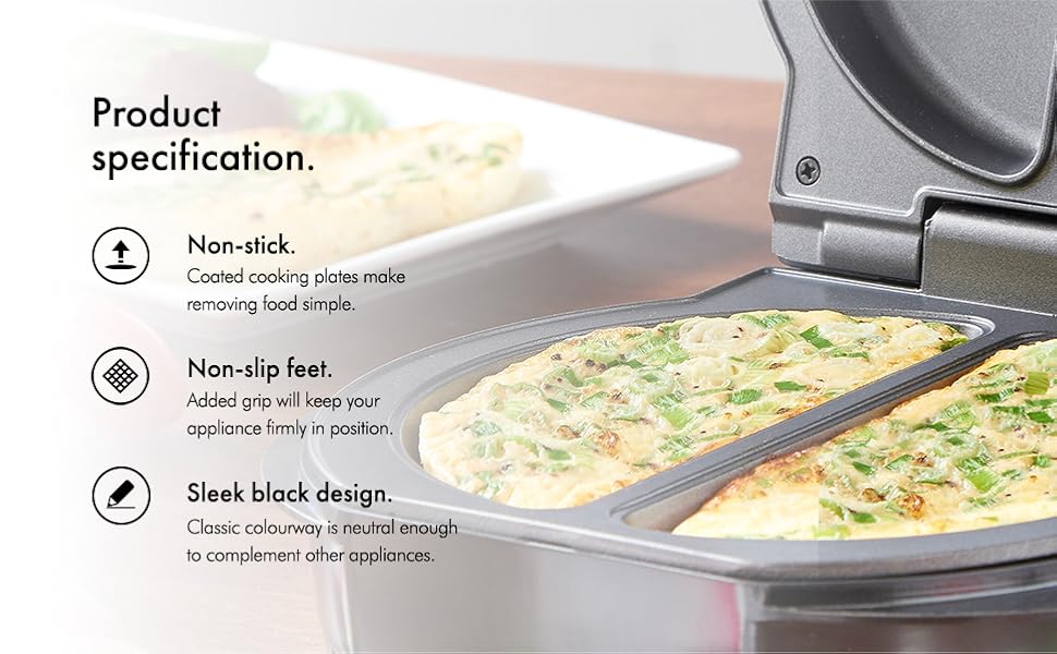 VonShef Omelette Maker Makes Omelettes, Fried & Scrambled Eggs Non