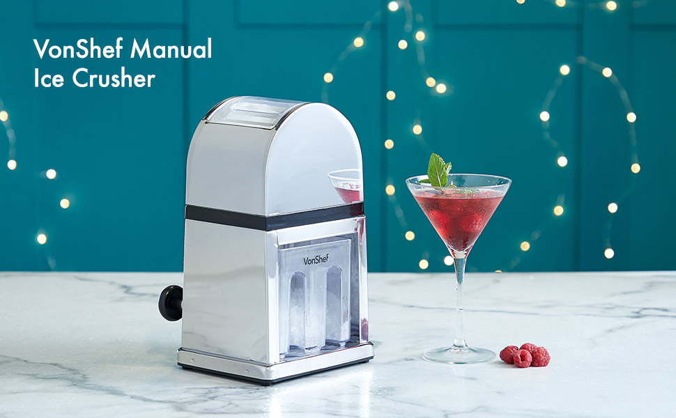 VonShef Ice Crusher Machine Manual with Scoop and Ice Tray 900ml