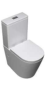 Durovin Close Coupled 2 In 1 Toilet With Sink On Top Right Hand & Tap
