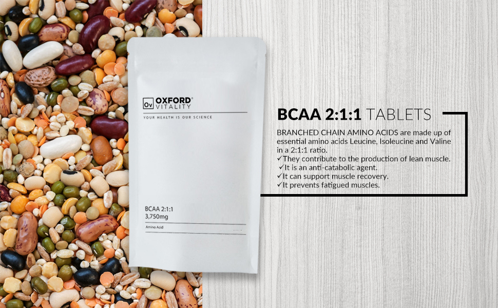 BCAA Tablets for Before and After Sports Nutrition 211 3750mg