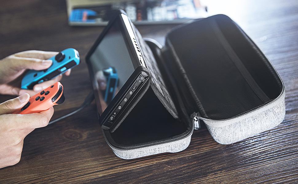 tomtoc Carrying Case for Nintendo Switch, Protective Hard Travel Case