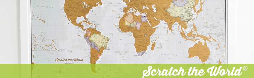 map of the world scratch off