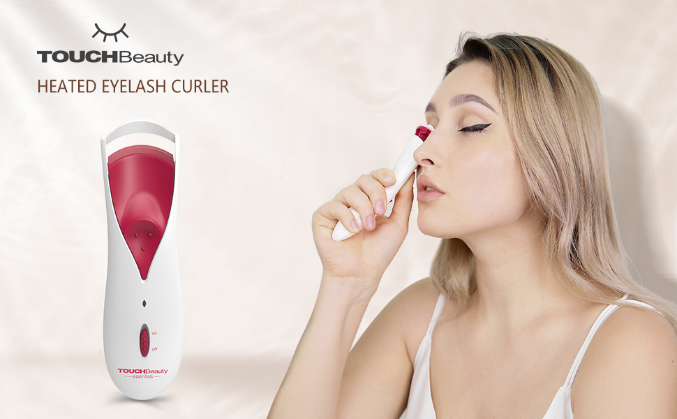 TOUCHBeauty Heated Eyelash Curler Lash Curler Electric with Silicone