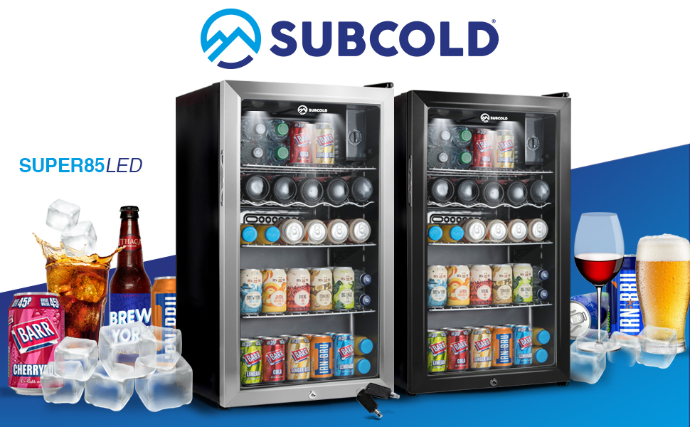 Subcold Super85 LED UnderCounter Fridge 85L Beer, Wine & Drinks