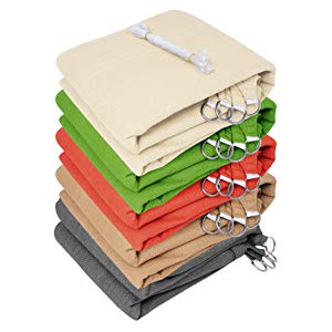 WOLTU Outdoor Sun Shade Sail Patio Suncreen Awning Garden Sun Canopy UV Block Grey 2x2x2 M 16 weatherproof awning