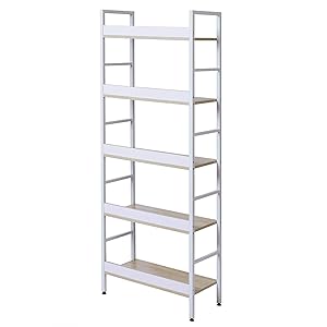WOLTU Heavy Duty Bookcases Shelf Unit 5 Shelves Storage Rack Black 16 shelves
