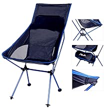 WOLTU Folding Camping Chairs Lightweight Outdoor Anglers' Equipment Chairs Black 19 Portable Camping Chair Black Ourdoor Picnic Fishing Folding Chair
