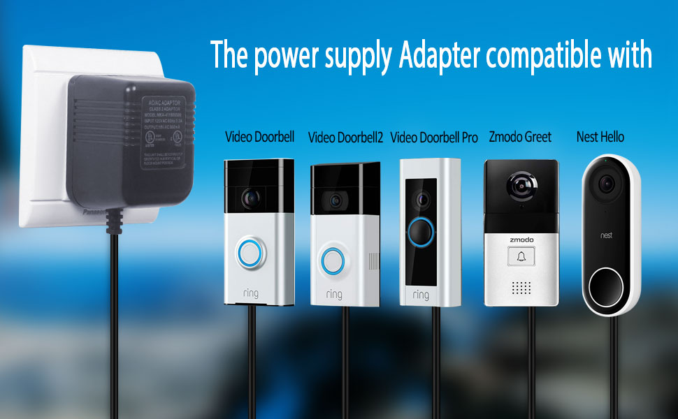 HOLACA Power Supply Adapter Compatible with Ring Video Doorbell Pro
