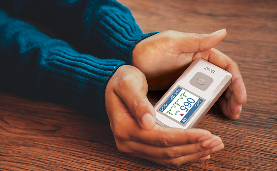 EMAY Bluetooth Portable ECG/EKG Monitor (for iPhone & Android, Mac