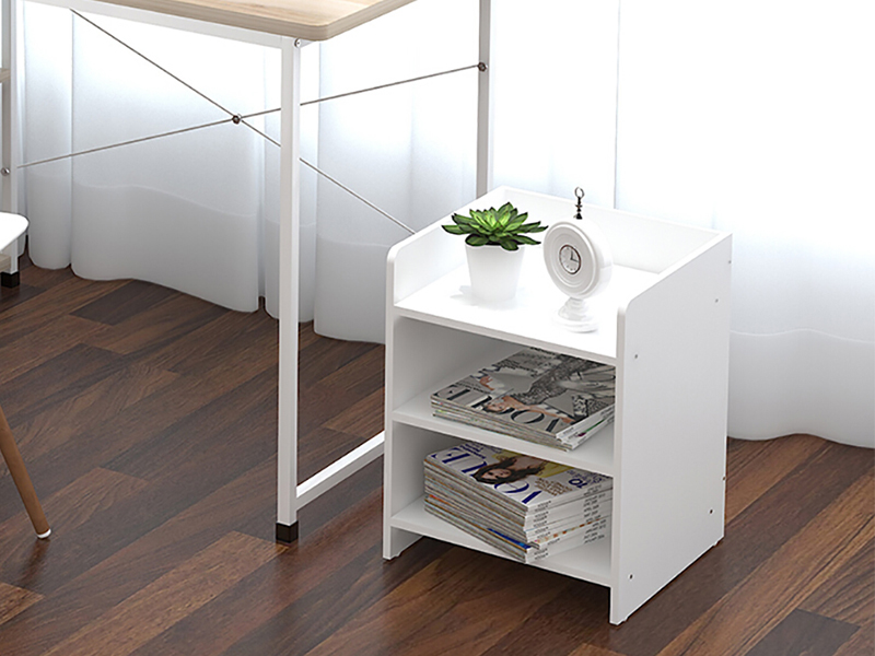 No Drawer Bedside Table, Wooden Side Table/Nightstand, White Amazon