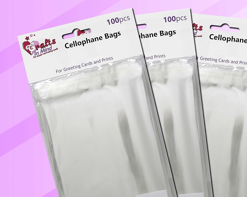 A3 Cello Bags for Prints/Card Display 305mm x 420mm Clear 35