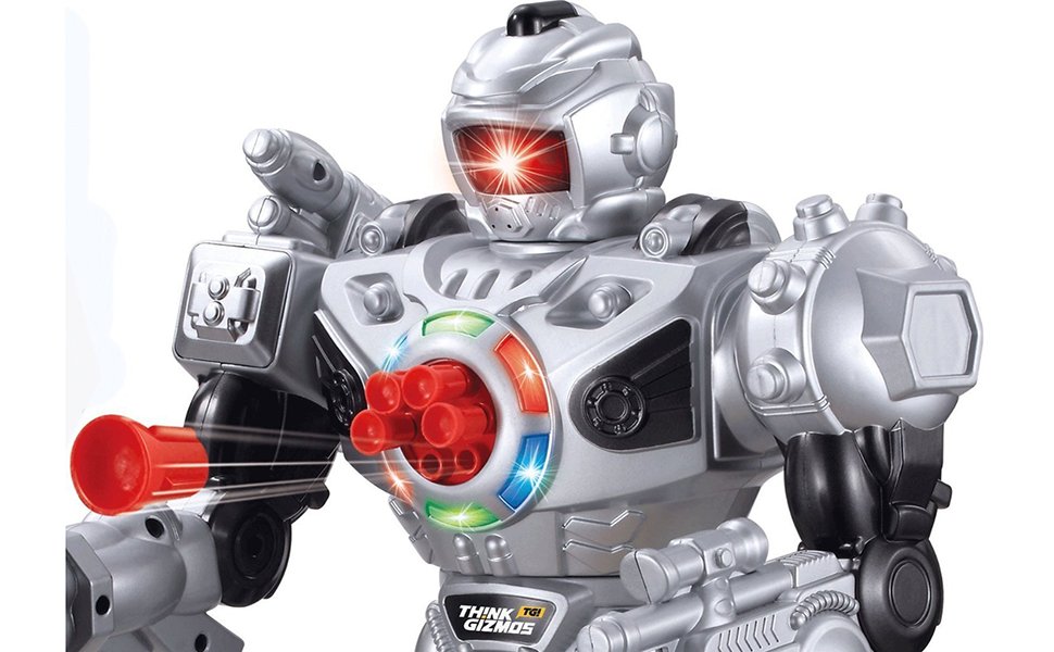 Remote Control Robot For Kids RoboAttack TG630R Black & Red