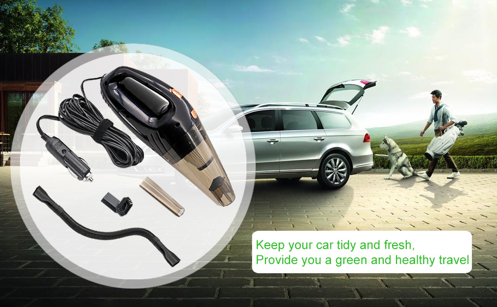 MKQPOWER Car Hoover, Auto Hoover DC 12Volt 106W Wet&Dry Portable