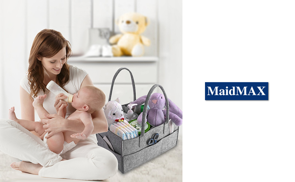 Baby Diaper Caddy, MaidMAX Portable Changing Table Organiser Nursery