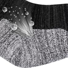 YUEDGE Mens Cotton Cushioned Walking Sports Socks for Men, Sweat Wicking Anti Odor Breathable Athletic Crew Socks for Workout Training Tennis Work Casual Everyday Wear 3 Pairs 17 7