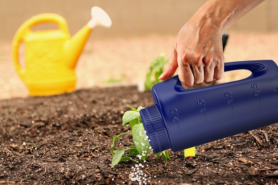 Ezi Spreader Hand Held with Adjustable Hole Size Handy for Fertiliser Lawn Seed Grit Rock Salt