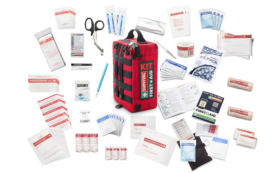 SURVIVAL Workplace/Home First Aid Kit for Emergency Care at Home