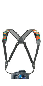 USA Gear TrueSHOT Correa Camara Reflex, Bolsillos para ...