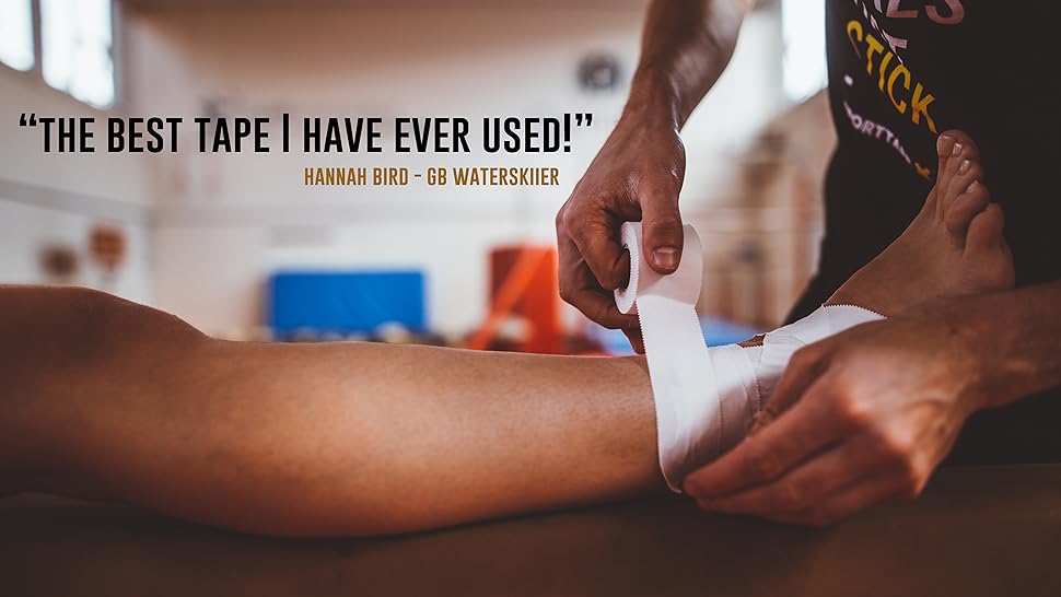 SPORTTAPE Zinc Oxide Tape 3.8cm x 10m Athletic Strapping Tape Designed for Sport. Ankle Tape SPORTTAPE Zinc Oxide Tape 3.8cm x 10m Athletic Strapping Tape Designed for Sport. Ankle Tape