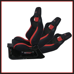 reclinable chair with seat rails