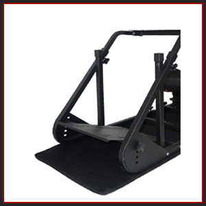 fully adjustable pedals and steering wheel stand