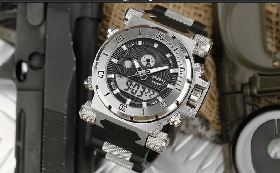 Infantry Watches for Men Military Tactical Army Mens Wrist Watch