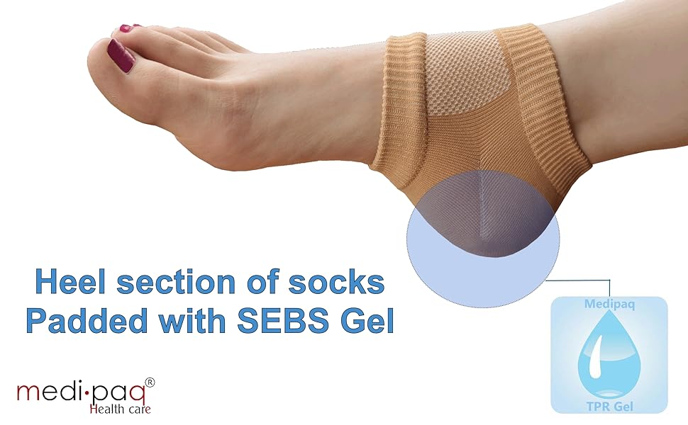 Medipaq Recovery Gel Socks 1 Pair of Moisturising Socks for Women