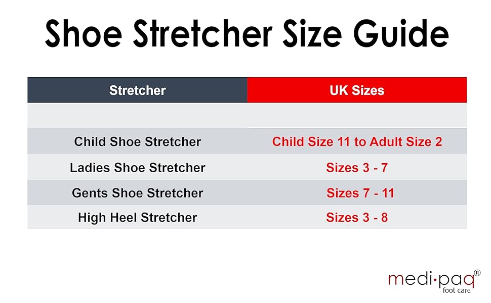 Medipaq Ladies + Gent's Shoe Stretchers (1 of Each) + Free Shapers! Put
