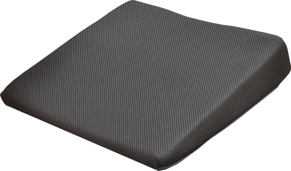 Medipaq® MEMORY FOAM Wedge Cushion for Back Support and Height Boost Washable Zip Cover